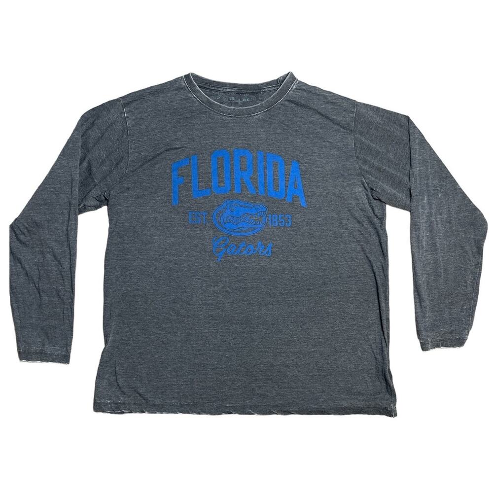 University of Florida Long Sleeve Weathered Gray Long Sleeve T-Shirt Size 2XL